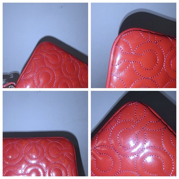 Coach embossed signature liquid gloss wristlet EUC - Picture 8 of 8